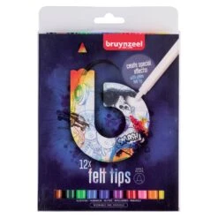 Bruynzeel 12 Viltstiften Blauw 60224012