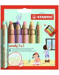 Bruynzeel 6 Stabilo Woody 3 In 1 Potlood 8806-3
