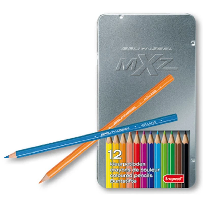 Bruynzeel Mxz Blik 12 Kleurpotloden 1 Bruynzeel Mxz Blik 12 Kleurpotloden