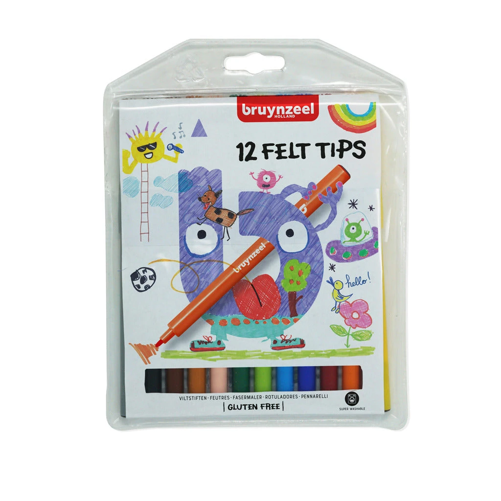 Bruynzeel Viltstiften 12 Stuks 1 Bruynzeel Viltstiften 12 Stuks