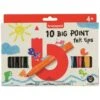 Bruynzeel 10 Big Point Felt Tips