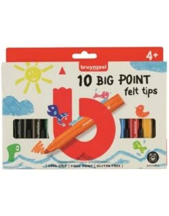 Bruynzeel 10 Big Point Felt Tips