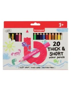 Bruynzeel Kleurpotloden Thick Short 20st 3+
