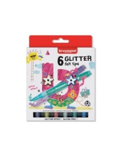 Bruynzeel 6 Glitter Felt Tips