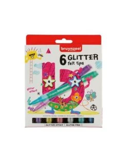 Bruynzeel Viltstiften Glitter 6st 5+