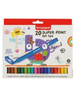 Bruynzeel Viltstiften Super Point 20st 5+