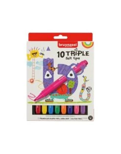 Bruynzeel Viltstiften Triple 10st 4+