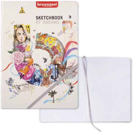 Bruynzeel Schetsboek Of Dreams A4 29,7 X 21 Cm Wit 80 Vellen 2 Bruynzeel Schetsboek Of Dreams A4 29,7 X 21 Cm Wit 80 Vellen - Afbeelding 2